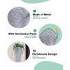 vensovo 12 Inches Galvanized Wall Planters - 2 Packs Metal