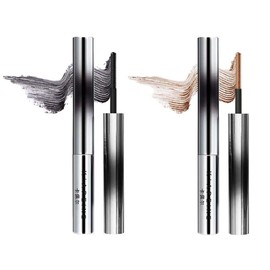 2PC (TK Popular Product) Korean 5D Curling Mascara - Emphasizes the three-dimensional feel of your eyes, long lasting, uses metal comb, waterproof and sweatproof, all day makeup, popular product, innovative product, dense mascara, waterproof, sweatproof, lasts 24 hours (1# black + 2# brown)