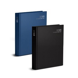 Martello 2025 A5 2 Pages per Day Desk Diary (Classic Colours)