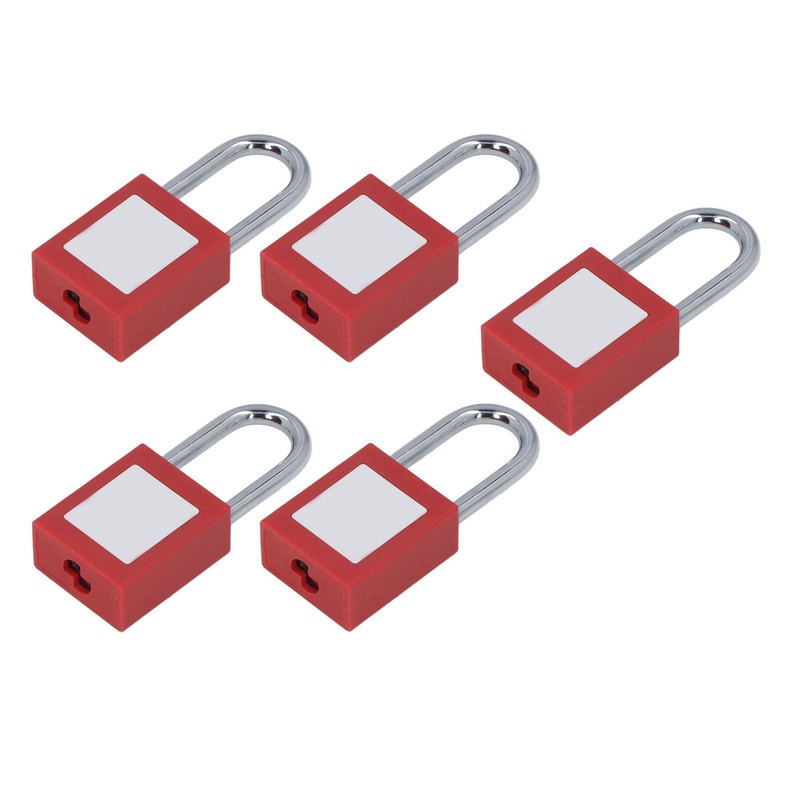 5 Set Lockout Tagout Locks Chrome Plated Nylon Loto Safe