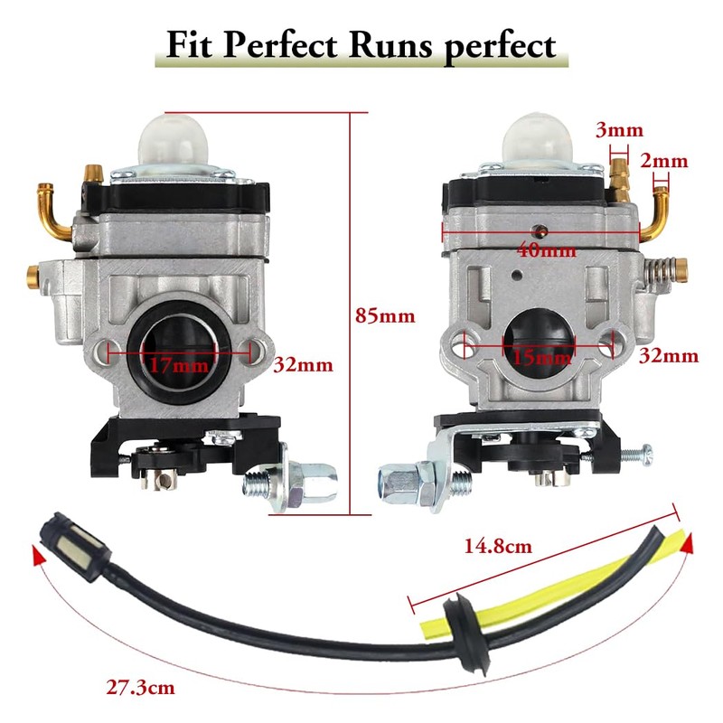 43cc-52cc Carburetor Carb for Harbor Freight Predator 52cc Earth Auger