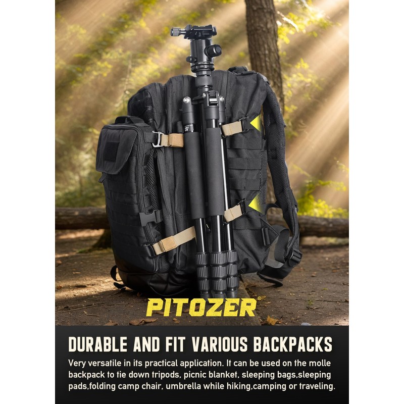 Pitozer Molle Backpack Straps Tactical Rush Tier System Molle Attachment
