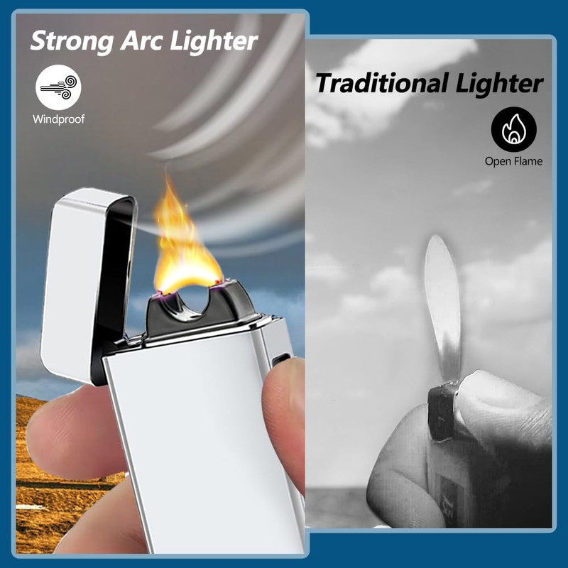 SKRFIRE Electric Candle Rechargeable USB Lighter Plasma Arc Big Flame