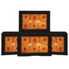 Gcardist 6Pcs Black Cookie Box with Window 22.9x15.2x6.4cm Pastry Macaron