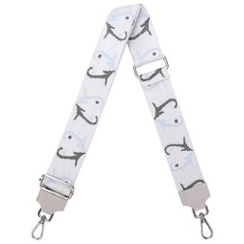Ever Bloom Wide Shoulder Strap for Bag, Ital. 5 cm Shoulder Strap, Bag Strap, Chest Strap with Carabiner, Change Strap for Handbag, DIY Accessories