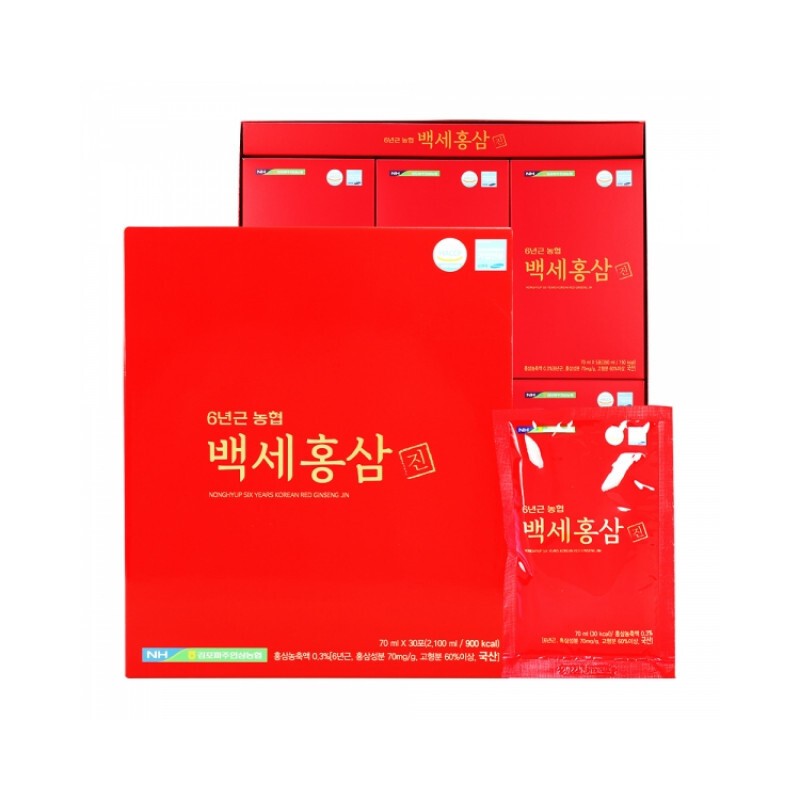 Korea Ginseng Distribution Corporation Red Ginseng Pouch, Red Ginseng, 6-year-old