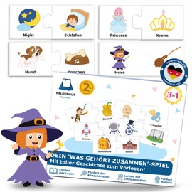 HELDENGUT® Beloved Puzzle from 2 Years for Children [Includes Adventure Story] - Great Game from 2 Years & Ideal as a Travel Game, Educational Game & Meaningful Gift for Children from 2 Years