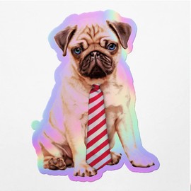 Holographic Decal Stickers of Cute Dog Premium Waterproof Vinyl Decal Stickers for Laptop Phone Accessory Helmet Car Window Mug Tuber Cup Door Wall Decoration ANDVER3g9446aHO