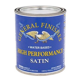 General Finishes High Performance Water Based Topcoat, 1 Pint, Satin