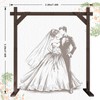 7.48FT Wooden Wedding Arch Frame Backdrop Stand, Square Wood Arch