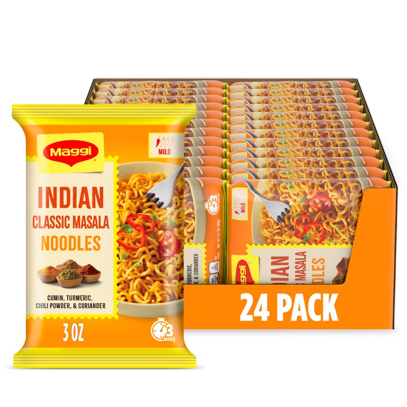 Maggi Indian Classic Masala Noodles, Instant Noodles, 3 Min Indian