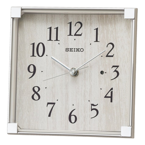 Seiko clock 置ki時計 Atomic Analog Thin Gray bz237 a Seiko