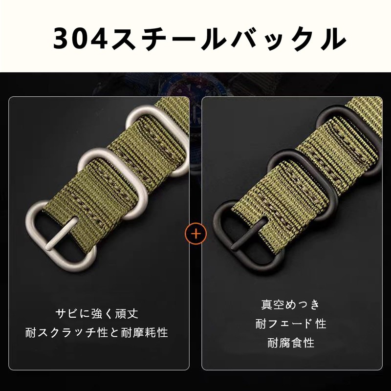 [SQHYWJ] Nylon Watch Strap 18mm, 20mm, 22mm, 24mm, Quick Change