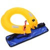 Adjustable Inflatable Life Jacket Belt With Reflective Tapes and Whistle