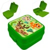 Into The Forest Lunch Box with 3 Compartments,Snack Box for