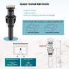 gotonovo 3 Hole Widespread Bathroom Sink Faucet Double Cross Handle