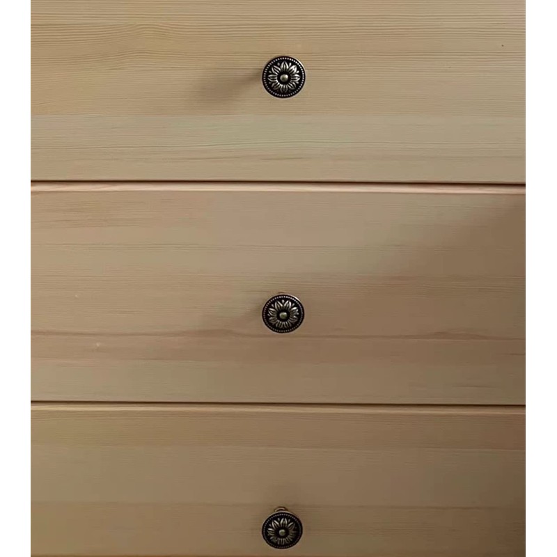 GDQLCNXB Pull Handle Metal Flower Shape Cabinet Drawer Door Knob