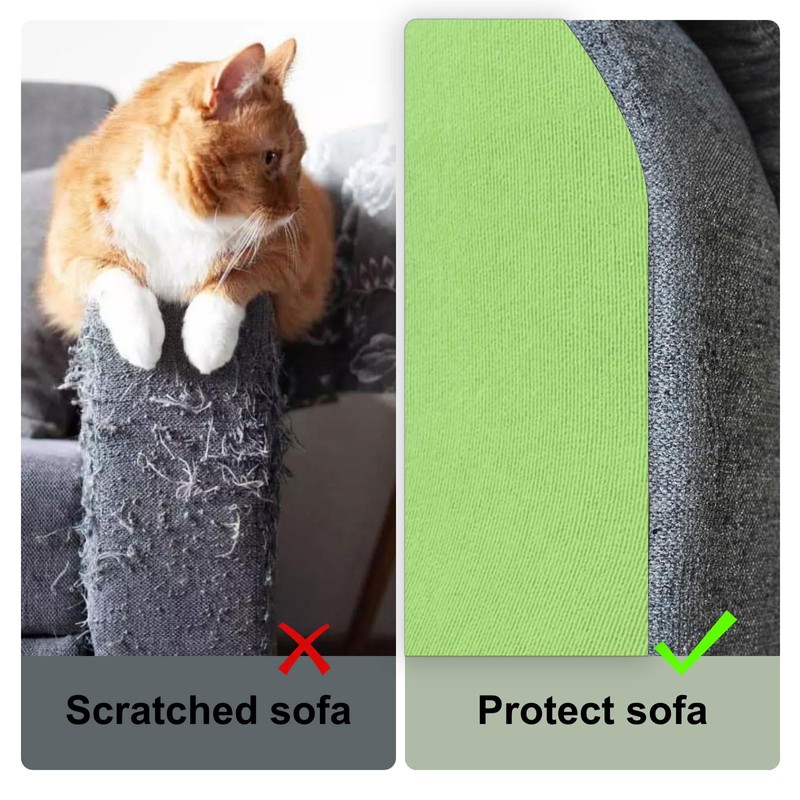 Cat Scratch Couch Furniture Protector, Adhesive Cat Scratch Pad Deterrent
