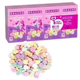 Tiny Conversation Hearts Value Pack, Valentines Day Candy, Individually Wrapped Packs | (8 - Pack)