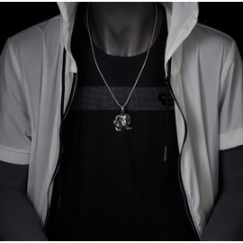 COOLSTEELANDBEYOND Stainless Steel Dachshund Puppy Dog Pendant Necklace, Cute Adorable, Men Women, 30 inch Wheat Chain(CA)