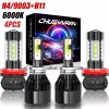 CHUSYYRAY For Toyota Yaris iA 2018-2017 -4X WHIte H4+H11 LED