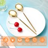 SDMAX 6 Pc Golden Stainless Steel Soup Spoon Set for