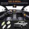 HZEL 42PCS Car Interior LED Light Kit, DE3175 T10 31mm