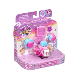 Clickeez Deluxe Keychain Fidget Cube | Collectibe Character Keyboard Keys Click and Clack | Create Your Own Fidget Keychain | Ages 6+