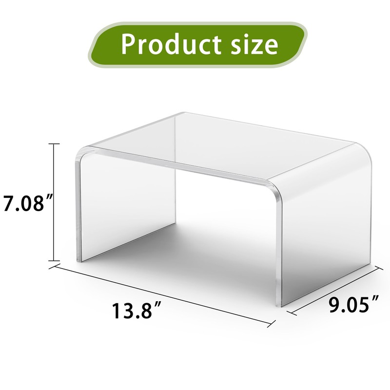 Musanpou Acrylic Step Stool, Clear Foot Stool for Bathroom, Bedroom,