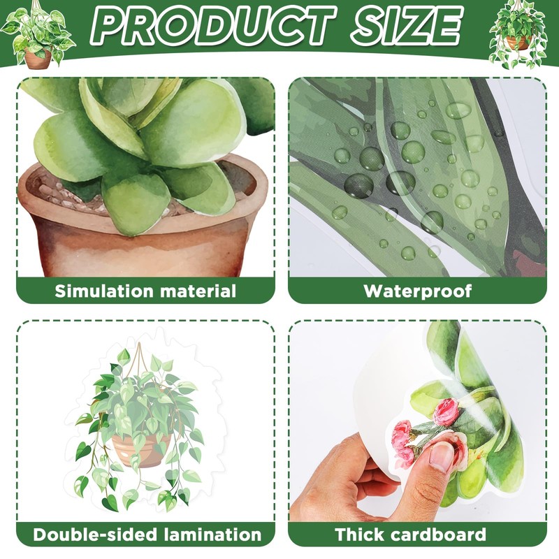 Spring Greenery Potted Plant Bulletin Board Set Motivational Eucalyptus Classroom