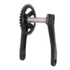 Bike Crank Arm Set Hollow Integrated Single Disc Aluminum Alloy