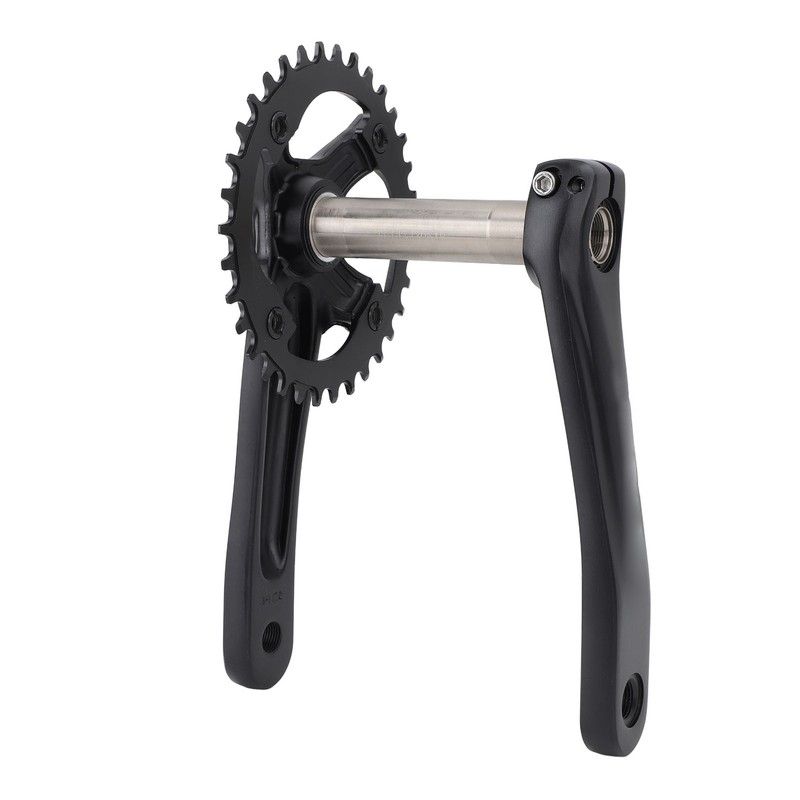 Bike Crank Arm Set Hollow Integrated Single Disc Aluminum Alloy
