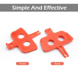 Quacc 10 PCS Bike Disc Brake Pad Spacers Bicycle Hydraulic Disc Brake Pad Spreader Bike Accessories Instert Repair Spacer Tool for Mountain, Road Bike (Orange)