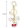 GolbalJew Cute Key Chains for Women Initial Letter Flower Butterfly