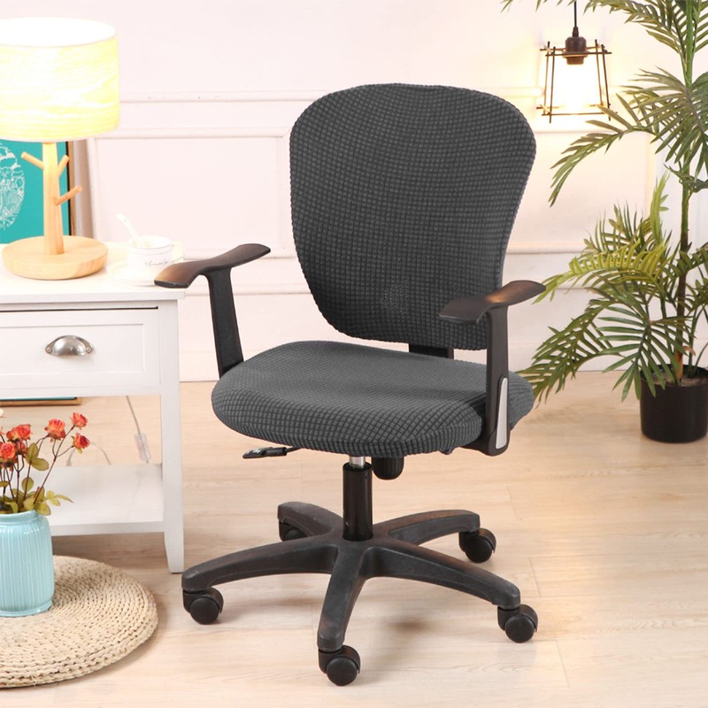 Fenteer Stretch Office Covers Seat Cover Slipcover Desk Seat Cushion