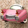 American Retro [Oldies Paper Holder] Paper Holder Oldies Pink Car