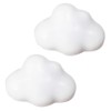 BESPORTBLE 2Pcs Cloud Ceramic Doors Knobs Decorative Drawer Pulls Handles