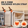 2 Packs Band Clamps Woodworking Straps with 4 Corner Claws,