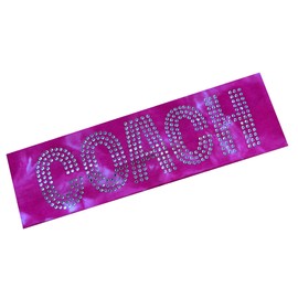 Coach Rhinestone Cotton Stretch Headband (Hot Pink Tie Dye)