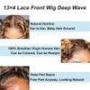 4/27 Highlight Deep Wave Lace Front Wigs Human Hair 13x4