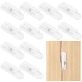 DOPENSPI 12PCS Blind Cord Holders, Adhesive Blind Cord Twister Window Blinds String Holder Window Wrap Cleat Child Proofing Wind Up for Home Office Kindergarten