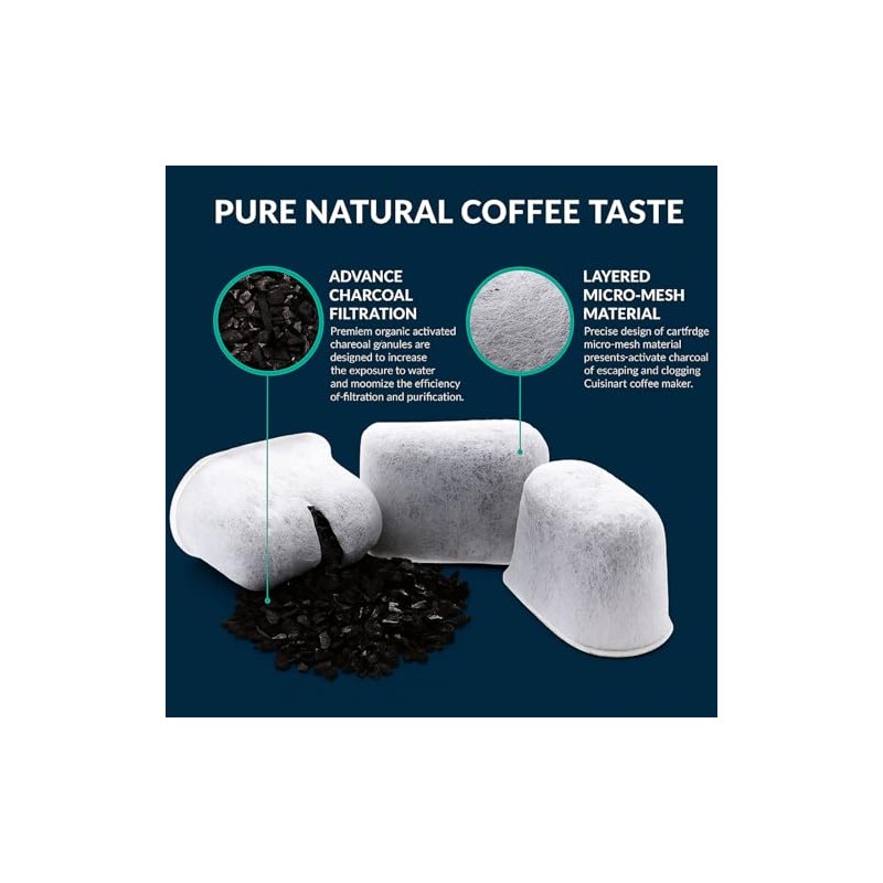 Nispira Charcoal Water Filters Replacement For Krups Coffee Makers F472