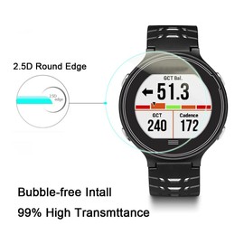 Watch 235 Screen Protector Compatible for Garmin Forerunner 235 Screen, 9H Tempered Glass Anti-Scrach Anti-Bubble Anti-Dust 3-Pack