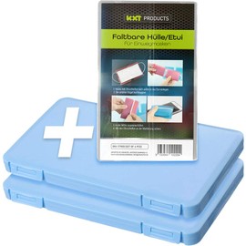 KXT DES!GN Mask Box Set of 3 XXL Box for All Mask Types for Mouth Guard Storage (2 XL Blue + 4 Cases)