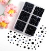 BEADSLAND Hotfix Rhinestones, 4000 PCS Black Rhinestones for Clothes Crafts