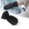 Ice Scraper Mitten for Windscreen,Snow Scraper with Warming Soft Lined