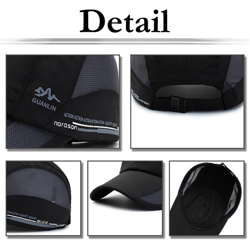 White Fang CA996 Hat, Sports, Brim Cap, Mesh, Stylish, Running,