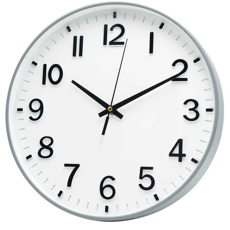 HZDHCLH Wall Clock 12 Inch Silent Non Ticking Clock for
