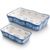 Wisenvoy Casserole dishes for oven Lasagna pan 2-Pcs Baking dish