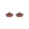 Rossi Rosa Copper Pots Set 2 Pieces, Multi-Colour, One Size